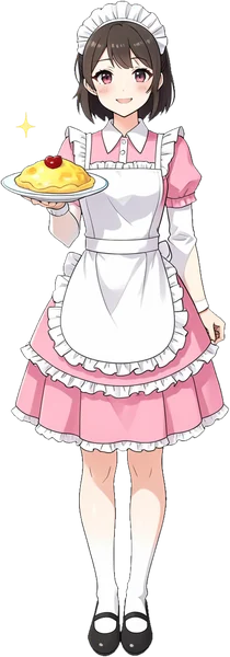 メイドカフェのキャラの見本